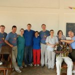 Group picture of Dr's providing dental care to people in Togo.